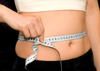 Bauch mit Maßband