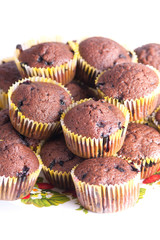 Homemade chocolate muffins