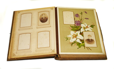 altes Jugendstil Fotoalbum, Buch, Album