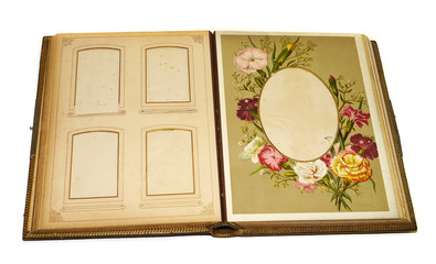 altes Jugendstil Fotoalbum, Buch, Album