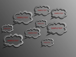 Modern information bubbles style of speech black