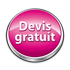 Devis gratuit icône bouton.