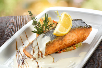salmon steak