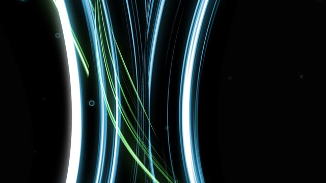 animazione astratta con fasci di luce