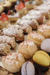 Variety of italian pastry