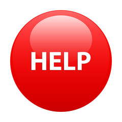 bouton internet help icon red