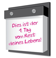 Abreißkalender, Wandkalender, Erinnerung, Sprueche, Gedanken, T