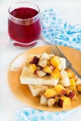 Cottage cheese baked pudding