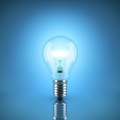 Illuminated light bulb