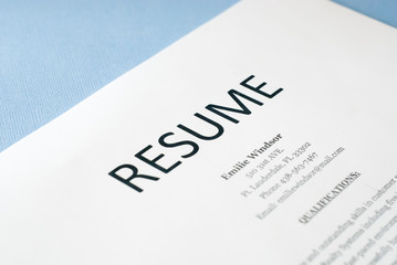 Obraz premium resume