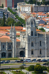Fototapeta na wymiar Jeronimos Monastery at Belem district, Lisbon, Portugal