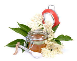 Gelee mit Holunderblüten