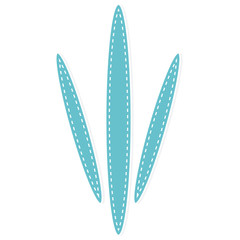 vector blue paw print