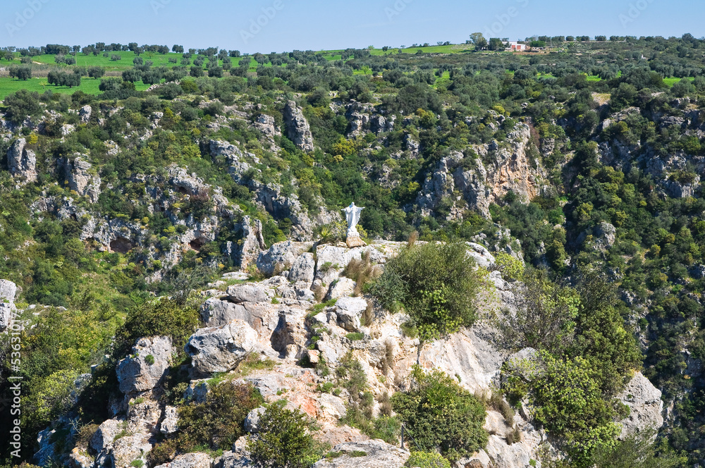 Wall mural Ravine of Castellaneta. Puglia. Italy.