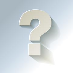 Fragezeichen Papier Hilfe Kalt