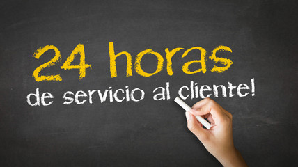 24 hour client Service (In Spanish)