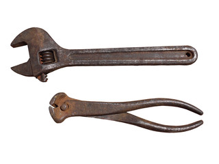 Инструменты  изолированные на белом фоне