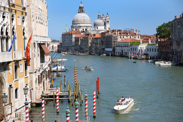 Canal grande and Basilica of Santa Maria della Salute, Venice