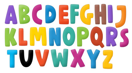 The cartoon alphabet - numbers - for the children