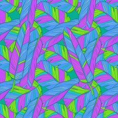 seamless pattern with feather