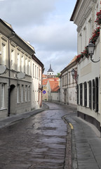 Bernardinu street in Vilnius