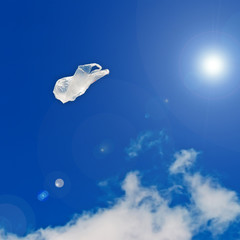 plastic bag and sun
