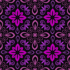 Seamless ornamental decorative pattern