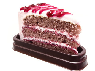 Blueberry cake slice