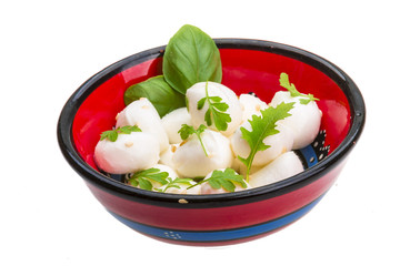 Mozzarella with herbs