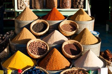 Colorful Moroccan spices