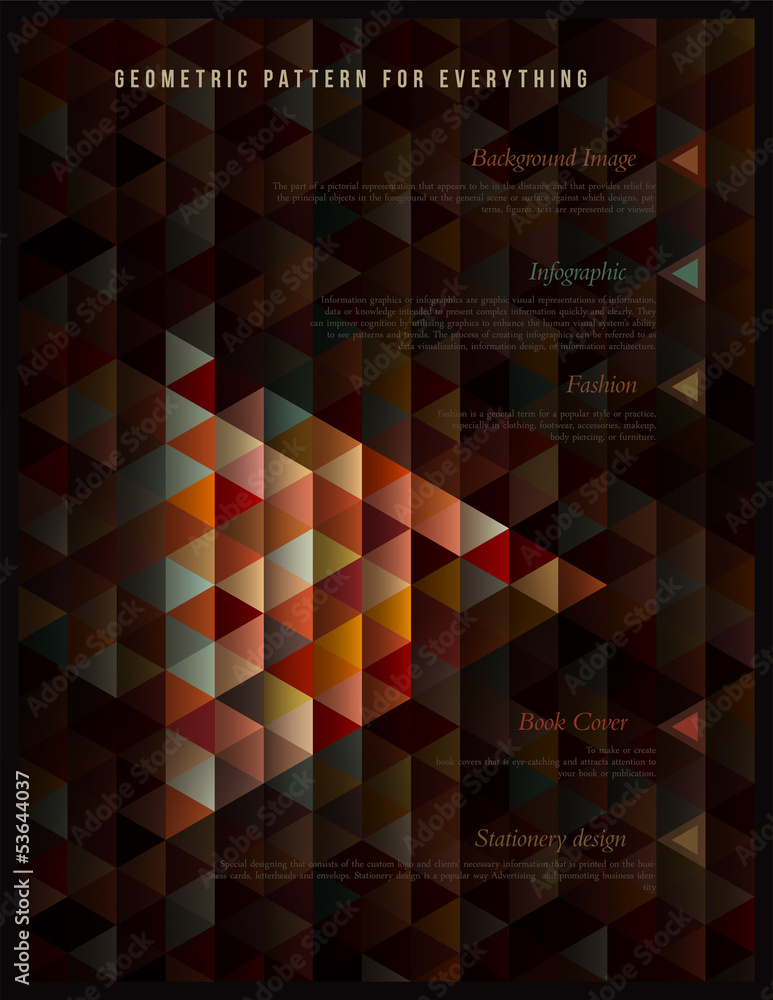 Aufkleber Geometric pattern for everything.