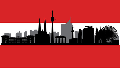 Fototapeta premium vienna skyline