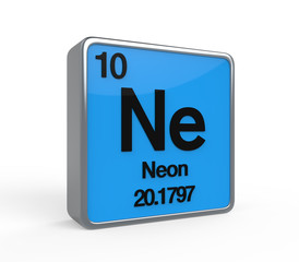 Neon Element Periodic Table