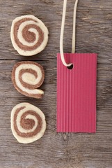 red label with free space