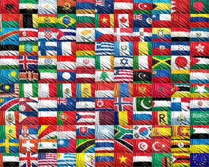 Collection of  flags