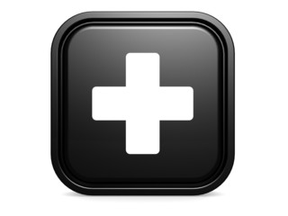 Obraz premium Black square cross