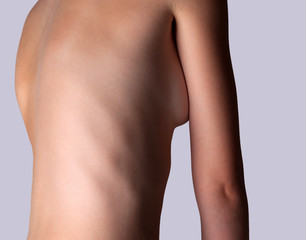 Naklejka premium Part of female back