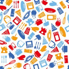 kitchen seamless pattern