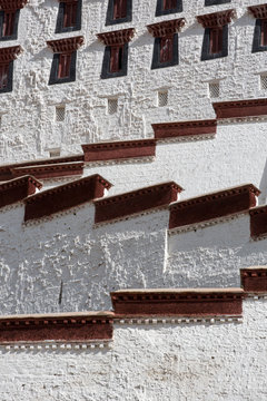 Detail of the Potala Palace, Tibet
