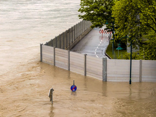 Hochwasser 2013,Linz, Österreich