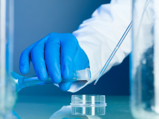 mixing substances in the lab