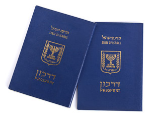 Isolated Israeli Passports
