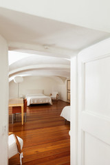 hotel in historic palace, interior, view bedroom