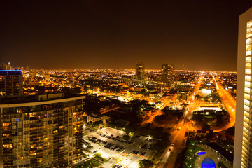 Fototapeta na wymiar Aerial view of Miami Beach