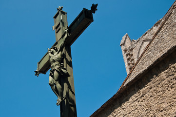 christ église de Capestang dans l Hérault