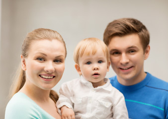 happy family with adorable baby