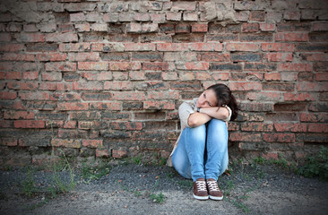 Sad young girl