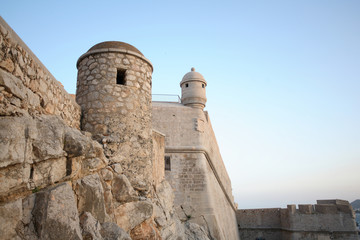 Fototapeta na wymiar Peniscola Castle Walls