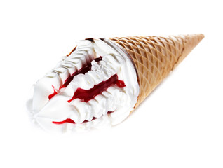 ice cream  cone isolated on white background