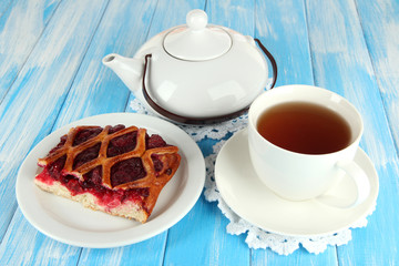 Cherry Pie on table